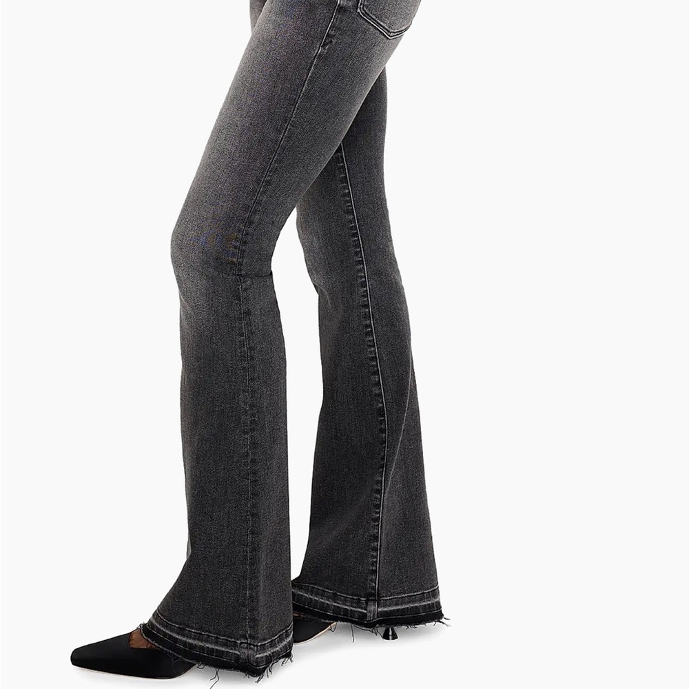 Good American Good Flare Released Hem Jeans - black size 4